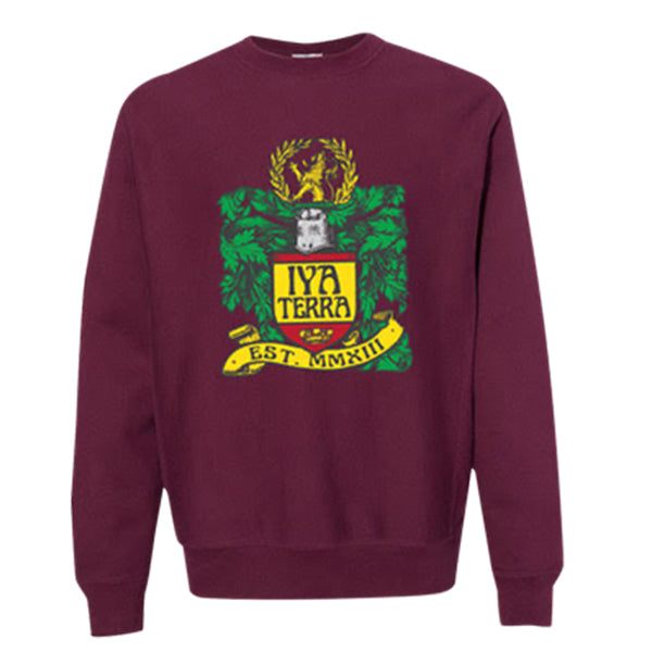 Comfy Coat of Arms Sweater (Maroon)