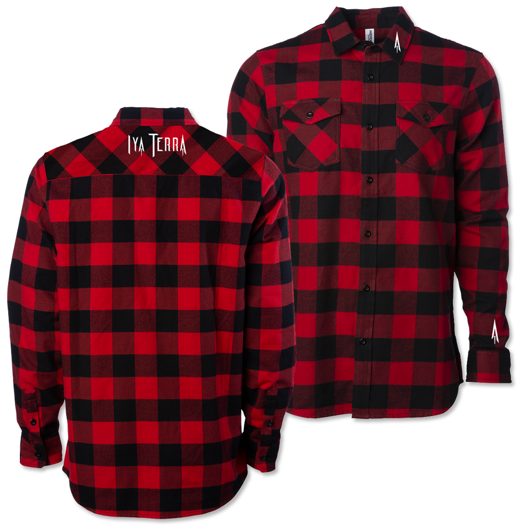Embroidered Flannel (Red/Black)